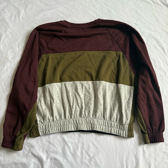 HURLEY Women’s Crewneck Sweater - Burgundy, Olive, and Gray Size XS - Picture 8 of 9